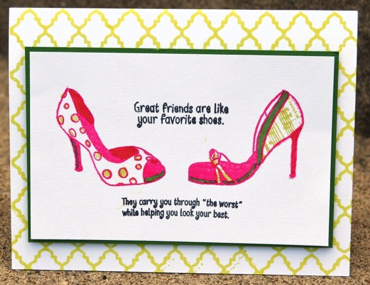 shoes friend card
