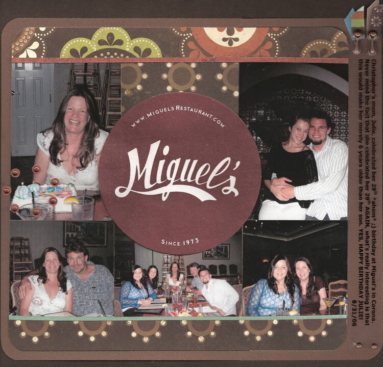 Miguel&#039;s (Julie&#039;s 29th b-day)
