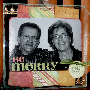 Be Merry Acrylic Wall Hanging