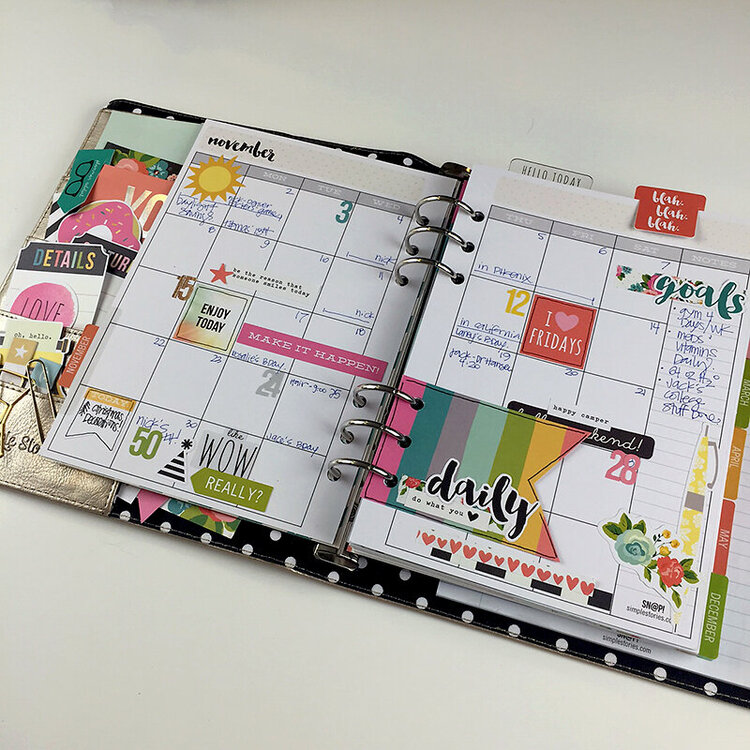 Simple Stories Carpe Diem Planner! Project Idea
