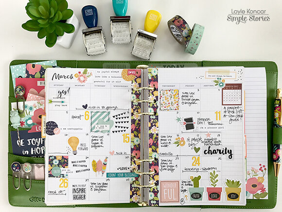 March in my Carpe Diem Planner