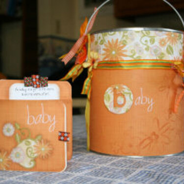 Altered Baby Paint Can &amp;amp; card