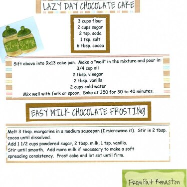 Lazy Day Chocolate Cake