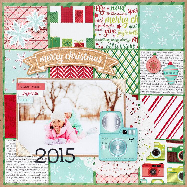 Merry Christmas Inspiration featuring Christmas Magic from Shimelle for American Crafts