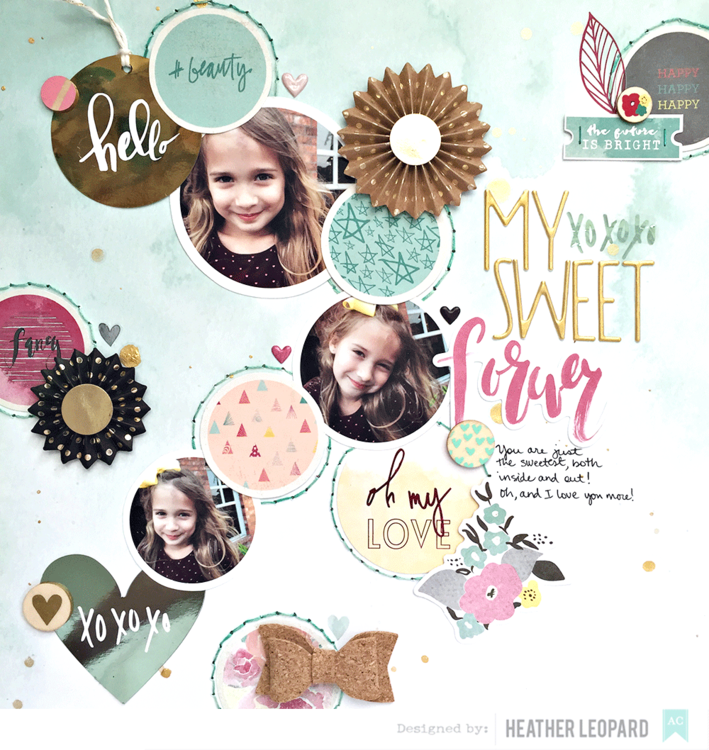 Sweet Layout by Heather Leopard