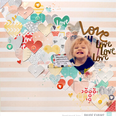 Love Love Love Love by Paige Evans featuring Stitched from Amy Tangerine for American Crafts