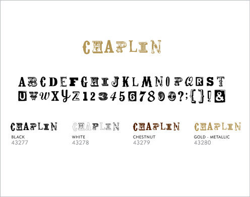 Minimarks rub-on transfers - Chaplin