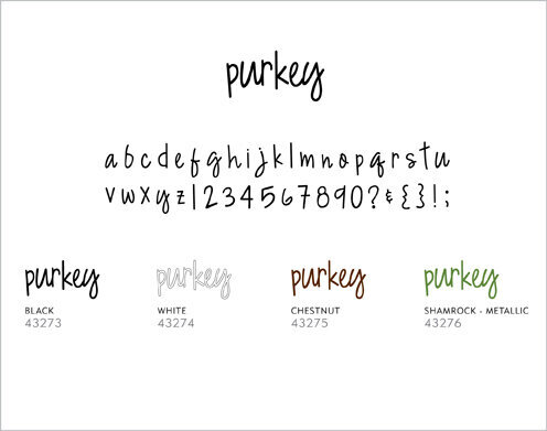 Minimarks rub-on transfers - Purkey