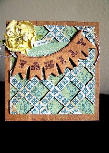 Crate Paper &quot;FAMILY&quot; card by Heidi Sonboul