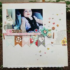 "6 Months" layout by CP Designer Amy Parker