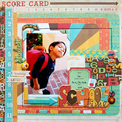 Crate Paper "Score Card" layout by Mou Saha