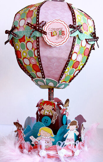 Crate Paper - Paper Doll Collection &quot;Hot Air Balloon&quot; Project by Larissa Albernaz
