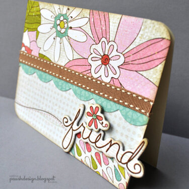 Crate Paper Paper Doll Collection &quot;friend&quot; Card by Amy Heller