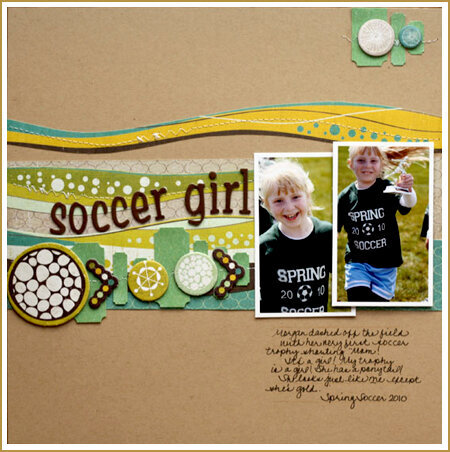 Crate Paper &quot;soccer girl&quot;