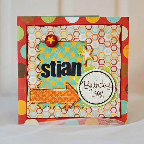 Crate Paper School Spirit card by Ania Jo