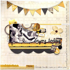Crate Paper enjoy today layout