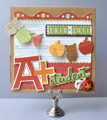 Crate Paper School Spirit Collection &quot;A+ student&quot; card by Amy Heller!