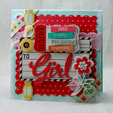 Crate Paper Card &quot;Girl&quot;