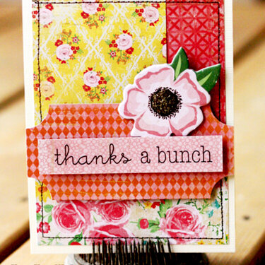 Crate Paper &quot;Thanks a BUNCH&quot; card