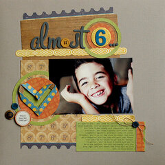 Crate Paper Restoration "almost 6" layout by Kelly Noel