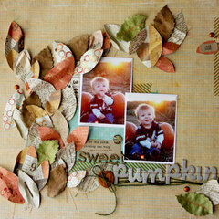 Crate Paper "Sweet Pumpkin" layout by Lexi Bridges