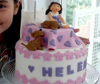 cake for Helens sleepover birthdy