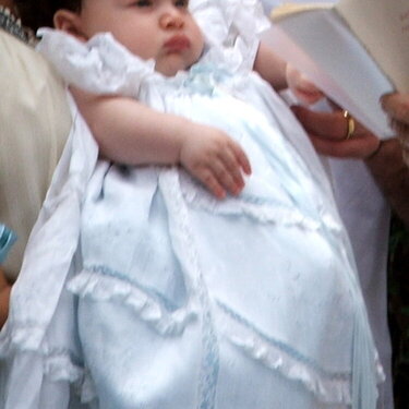 using the baptism gown