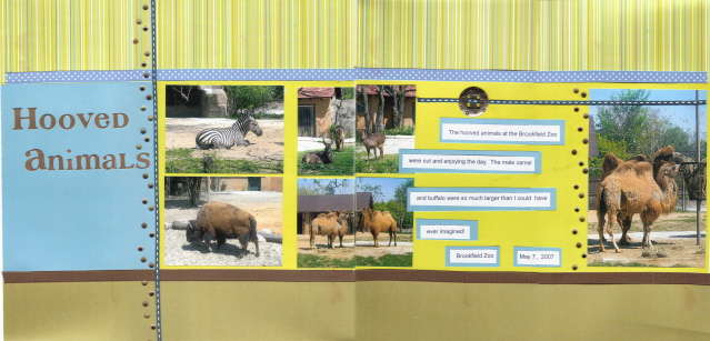 Hooved Animals 2 page layout
