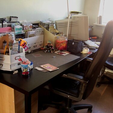 my scrapbooking desk