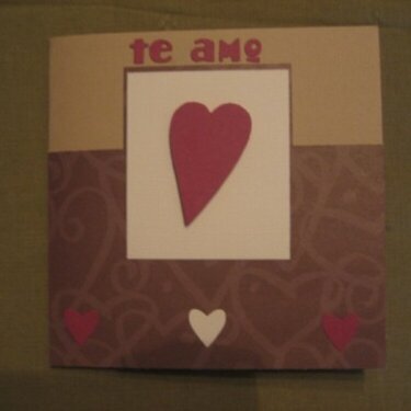 Front Valentines Card