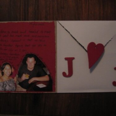 Inside of Valentines Card
