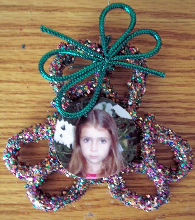 Ornament made by my daughter.
