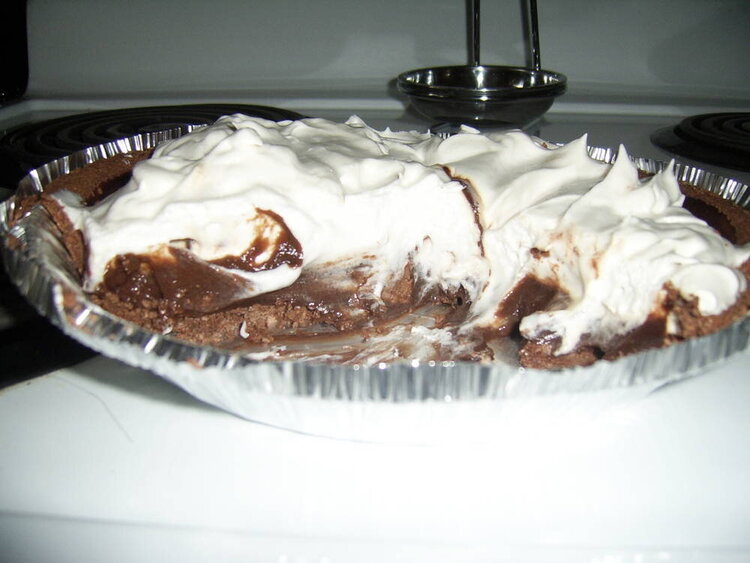 #11 chocolate cream pie 7pts