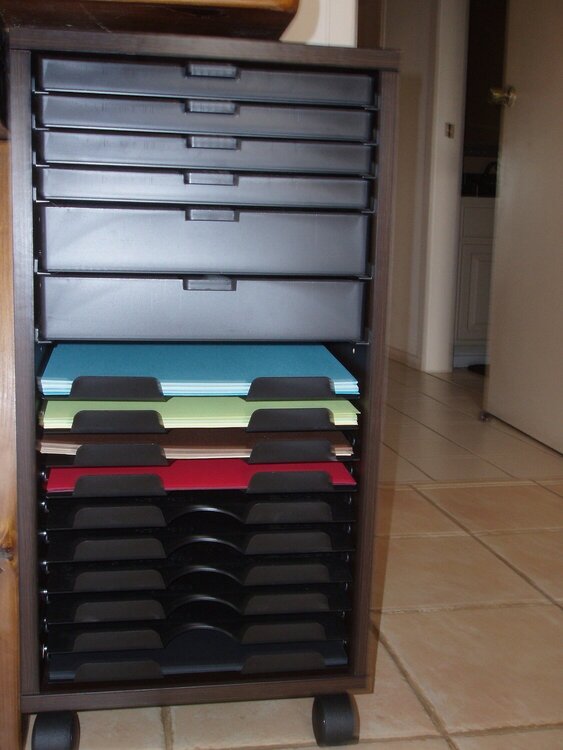 Scrapbook drawers
