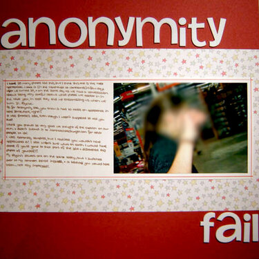 Anonymity FAIL