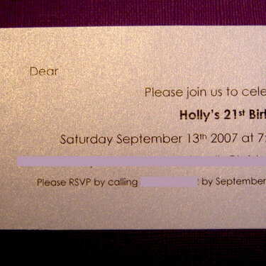 21st Birthday Invitations