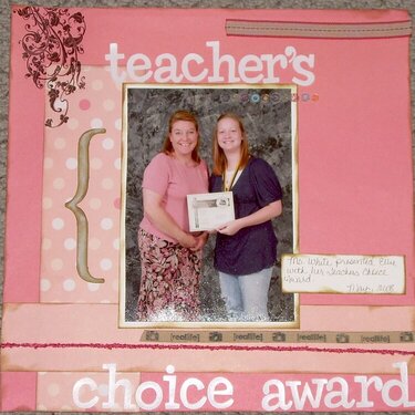 Teacher&#039;s choice award
