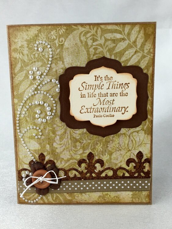 It&#039;s the Simple Things Card