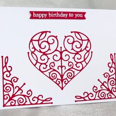 Happy Birthday Heart Card
