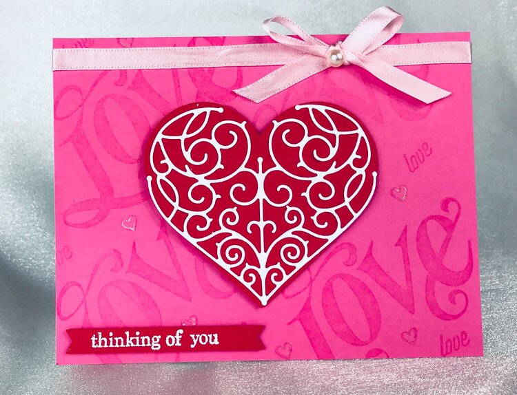 Thinking of you Heart card