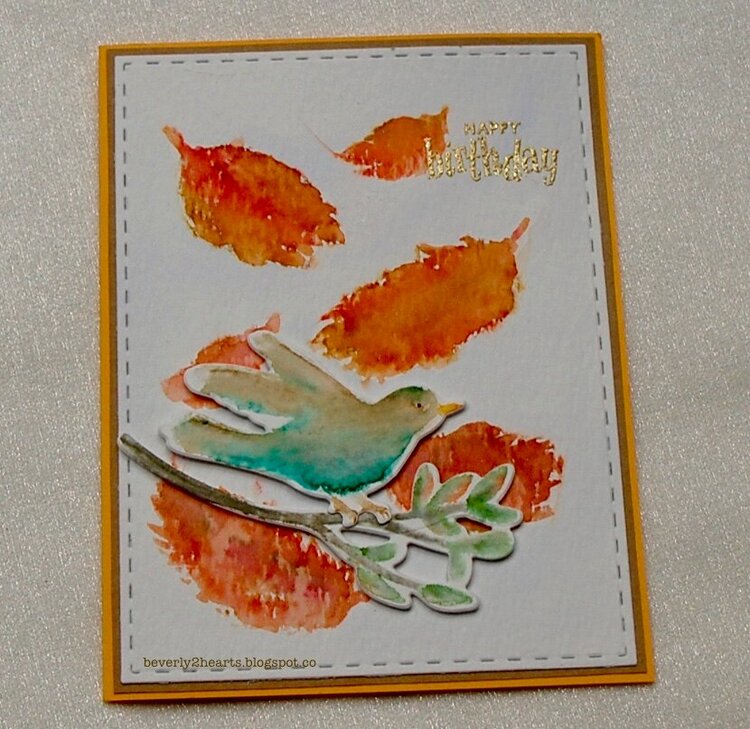 Tombow Watercoloring Card