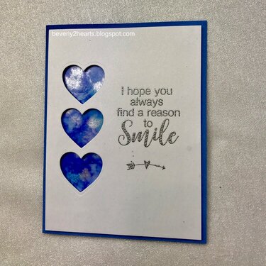 Alcohol Ink Card Smile