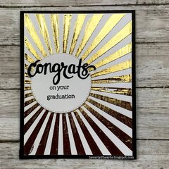 Shiny Graduation Card