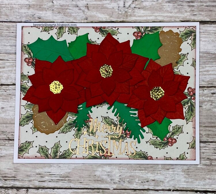 Christmas Poinsettia Card