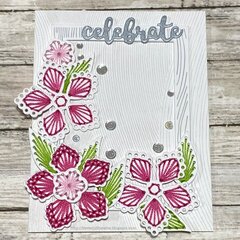 Stitched Flower Card