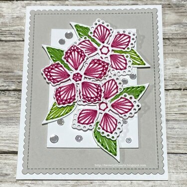 Stitched Floral Card #2