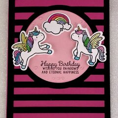 Rainbows and Unicorns Birthday Card