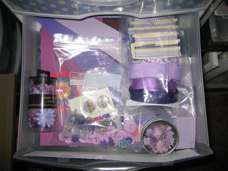 Purple drawer