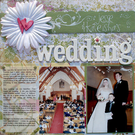 Jesse &amp; Kateisha&#039;s Wedding (left page)