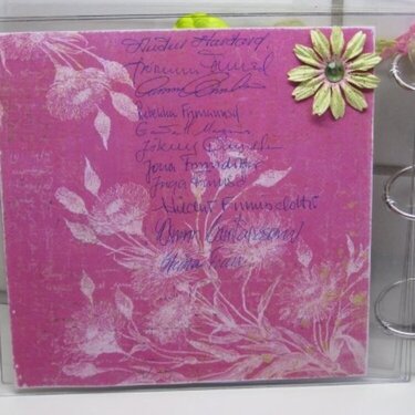 clear album/guestbook